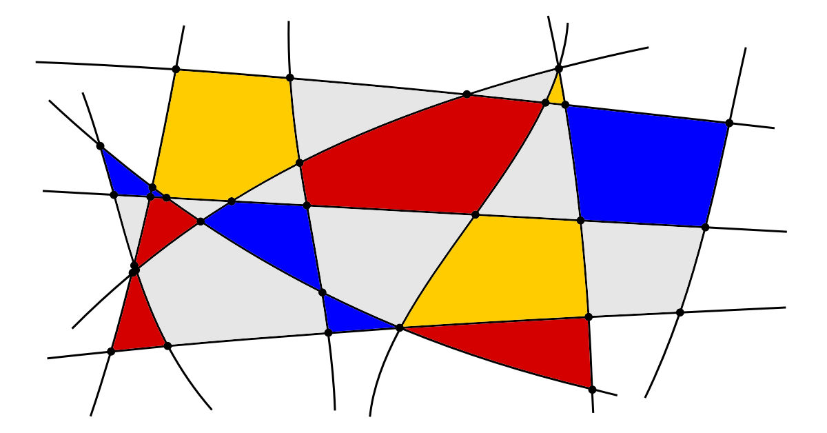 Piet Mondrian stílusában készült egyedi grafika